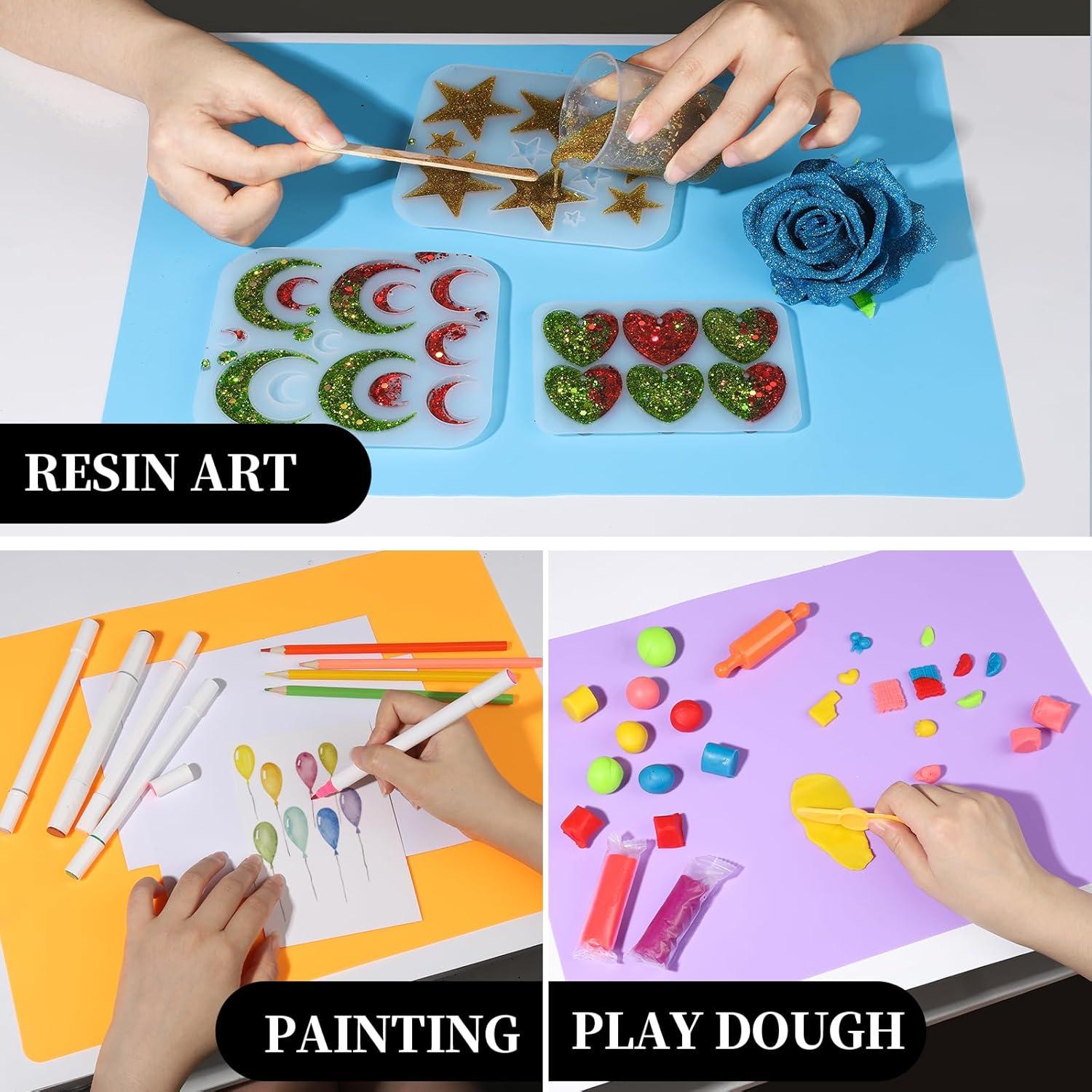 LEOBRO Tapetes de Silicona 3 PCS 39.9x29.7 cm Manualidades