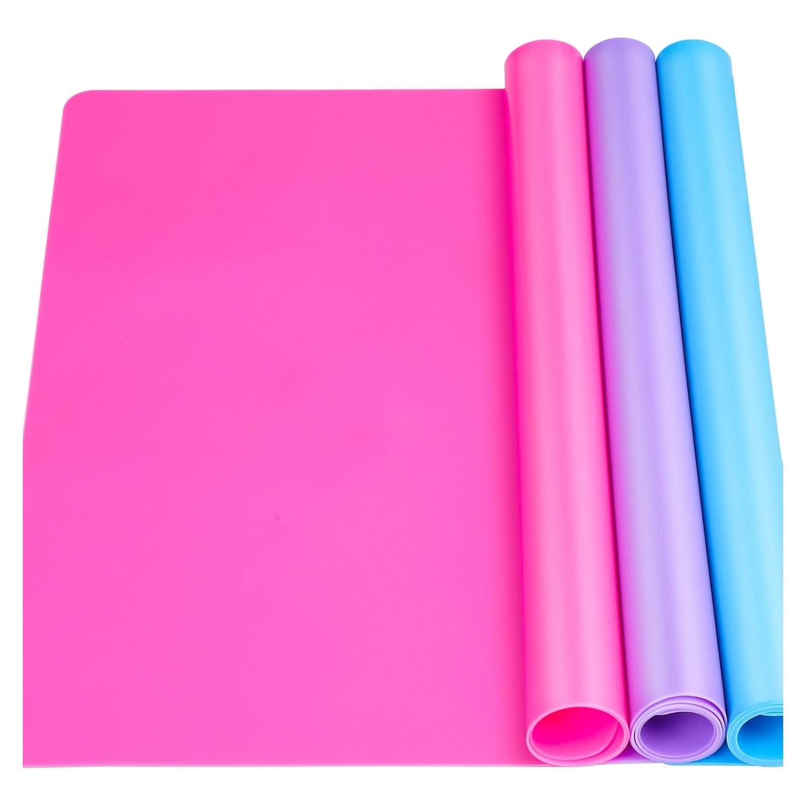 LEOBRO Alfombrillas de Silicona 3 PCS 39.9x29.7cm Manualidades