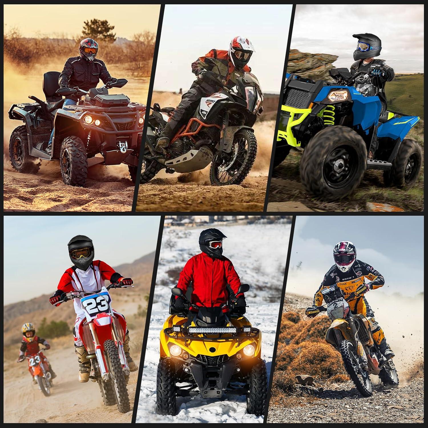 Favoto Adult Dirt Bike Motorcycle Helmets - DOT Approved Lightweight ATV UTV Motocross Helmets for Men Women - Off Road Motorcycle Helmets with Removable Visor and Washable Padding