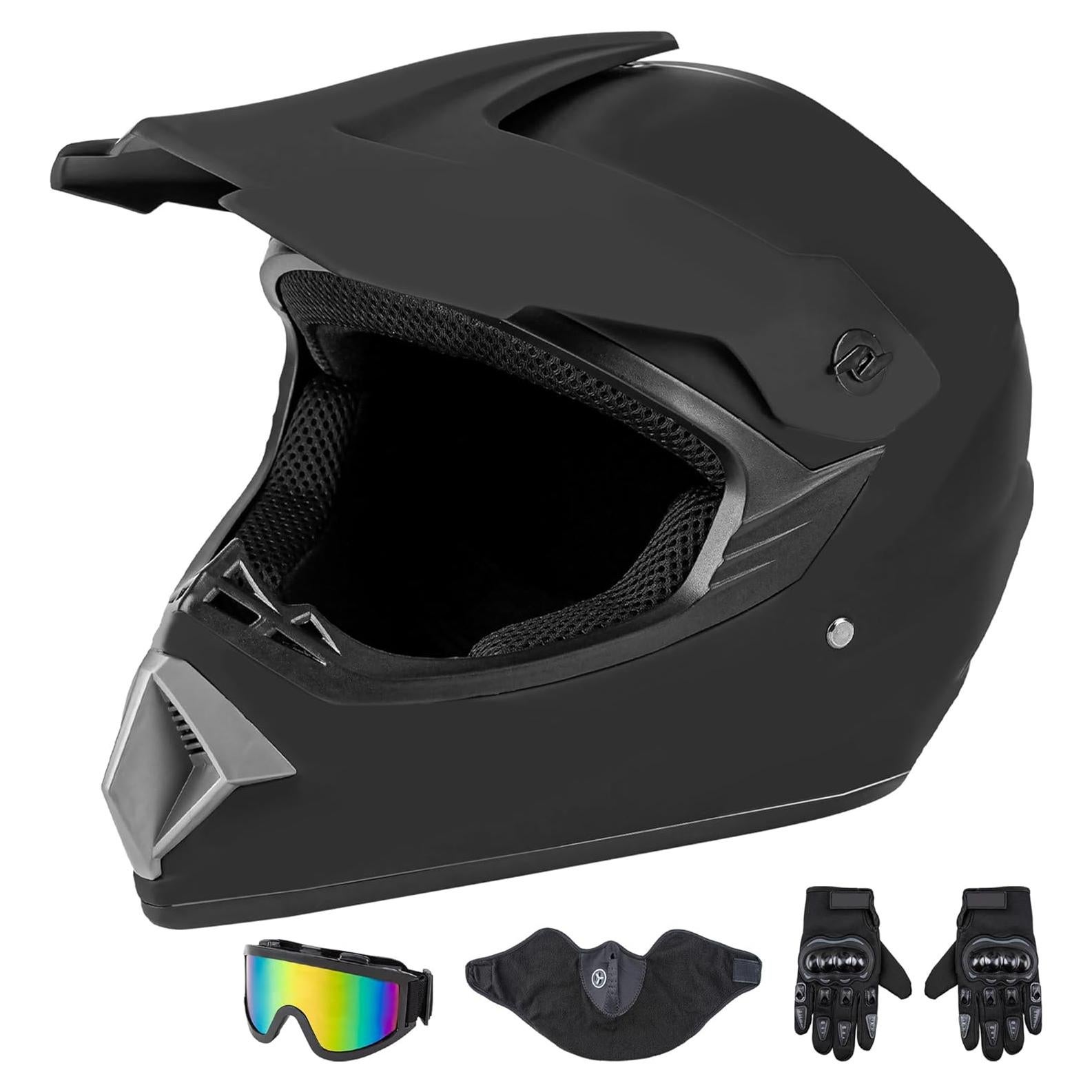 Casco CARTMAN Negro Mate Mediano para Motocicleta y ATV