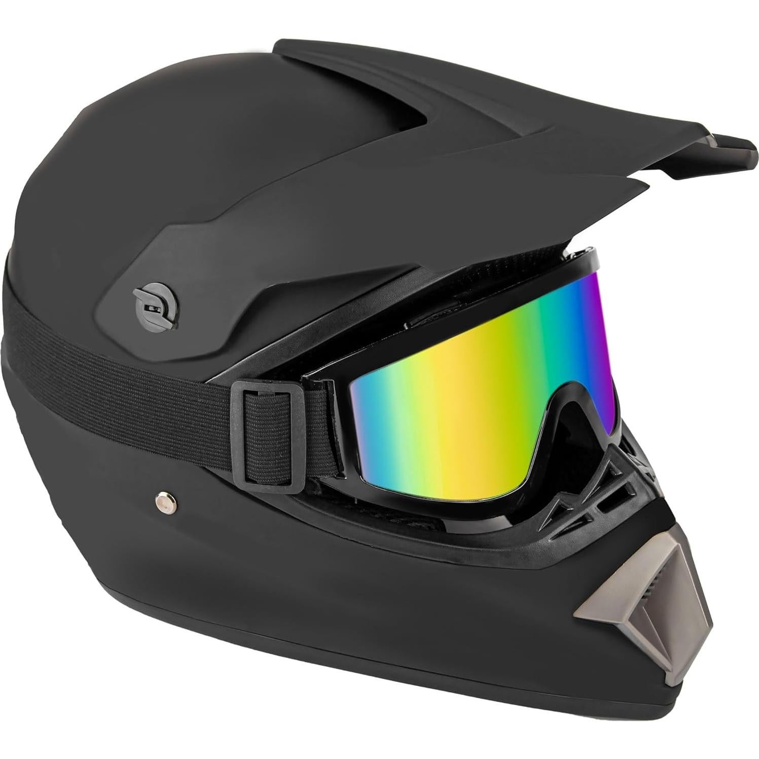 Casco CARTMAN Negro Mate Mediano para Motocicleta y ATV