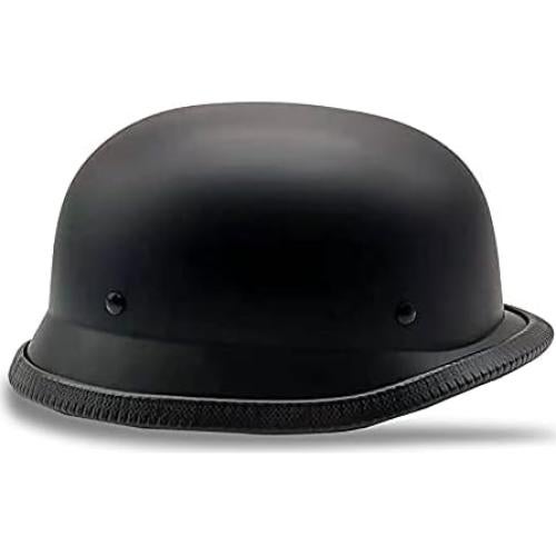 German Style Motorcycle Helmet, Thin Skull Cap Half Helmet for Adult Men Women, Novelty DOT Half Shell Helmet, Retro Half Face Helmet for Cruiser Scooter Chopper, DOT Approved