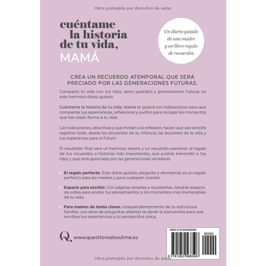 Cuéntame la historia de tu vida, mamá: Un diario guiado de una madre y un libro regalo de recuerdos (Libros de la serie Cuéntame la historia de tu vida) (Spanish Edition)