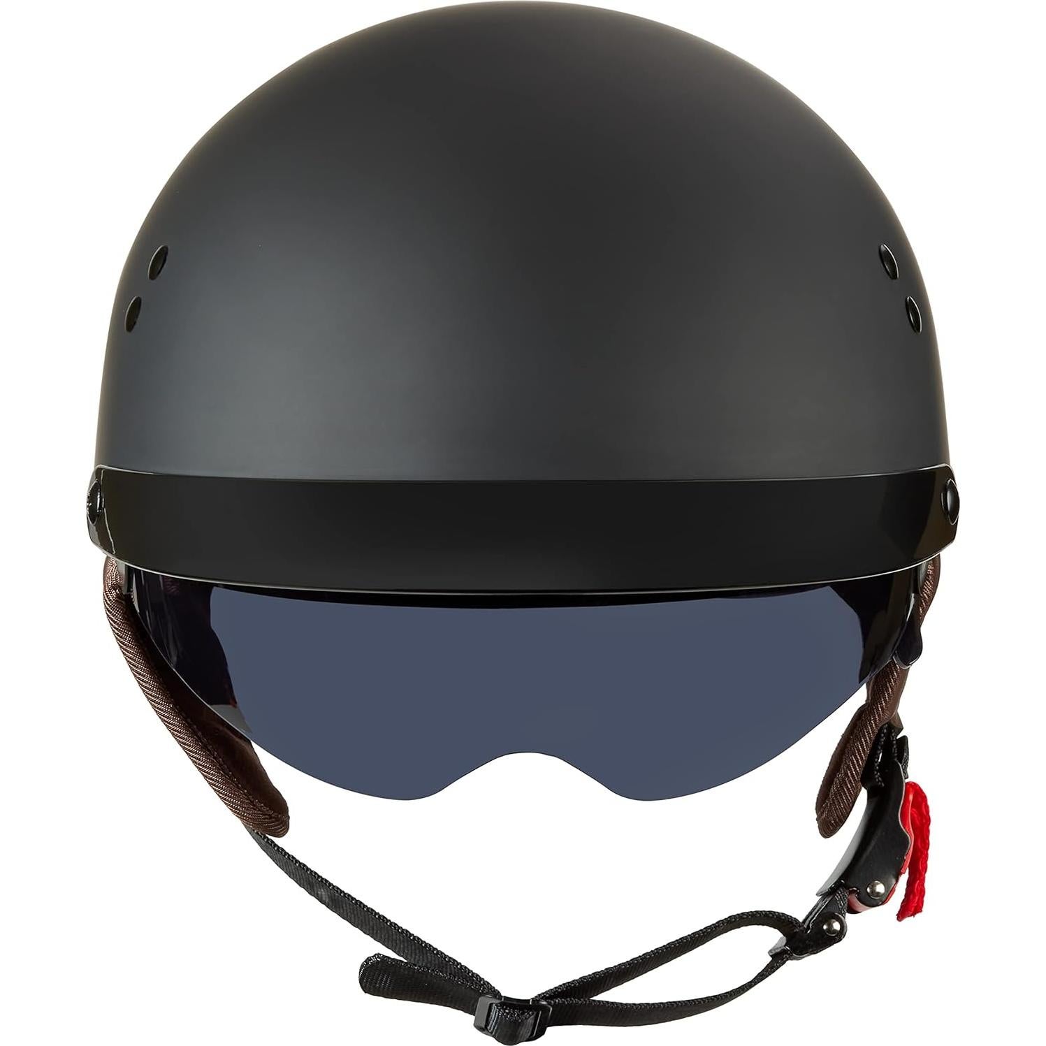 Rapido Half Helmet Motorcycle Open Face Sun Visor Quick Release Buckle DOT Approved Cycling Motocross Suits Men Women