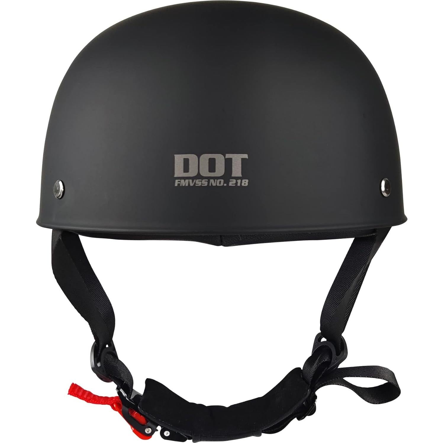 Baseball Motorcycle Helmet - Half Helmet Motorcycle Men Women for Bike Cruiser Chopper Moped Scooter with Gloves and Masks, Dot Approve