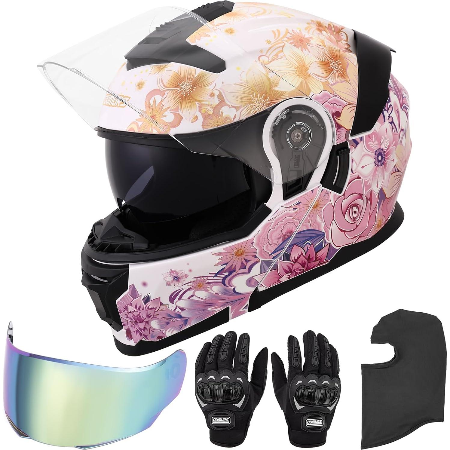 Modular Motorcycle Helmets Full Face Flip up Street Bike Motorcycle Helmet for Unisex Adult Model 912