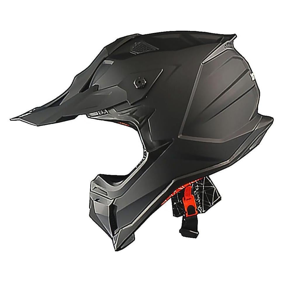 Casco Motocross 1Storm JH601 Grande Negro Mate