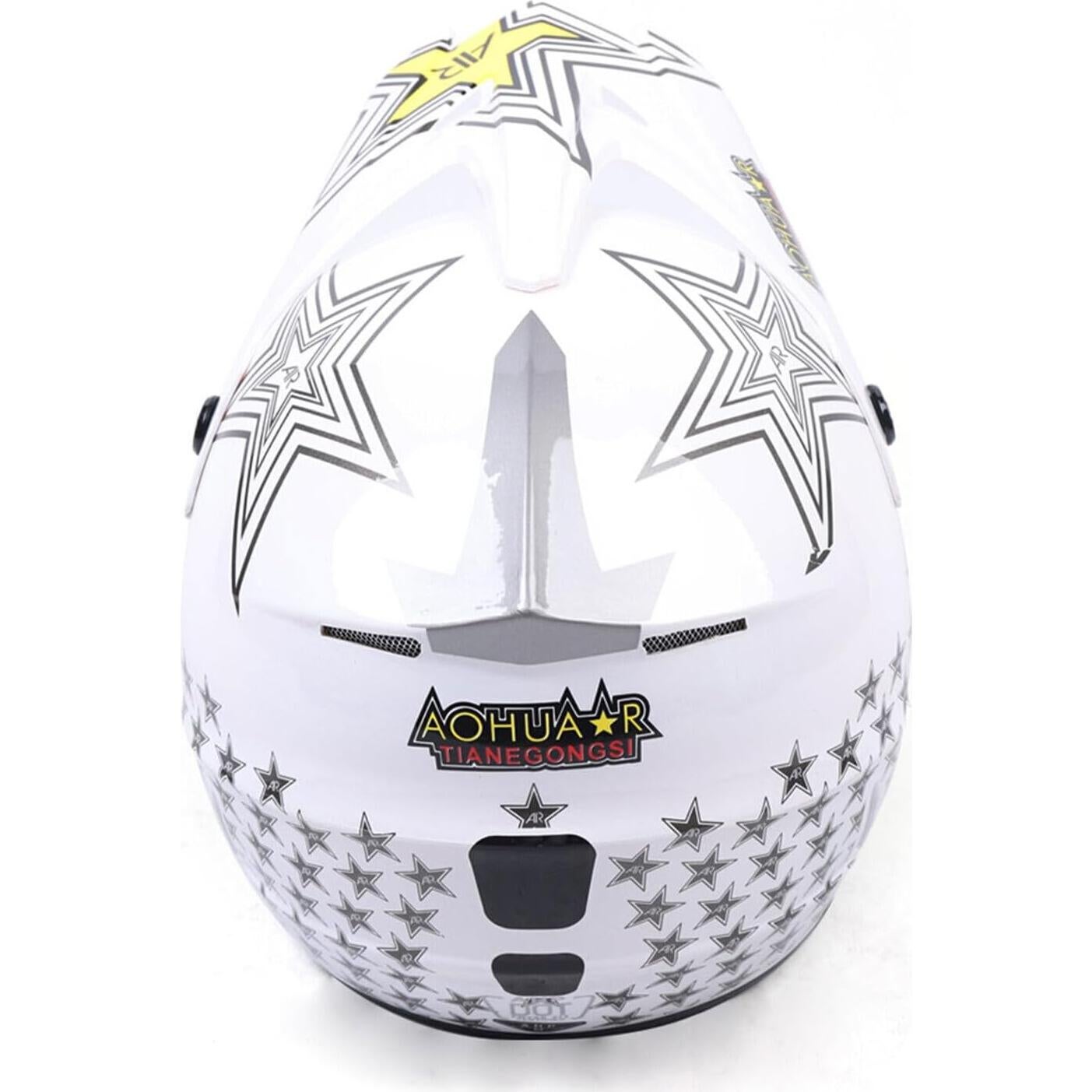 Casco Integral KUMOYOU Motocross M/L con Gafas y Guantes