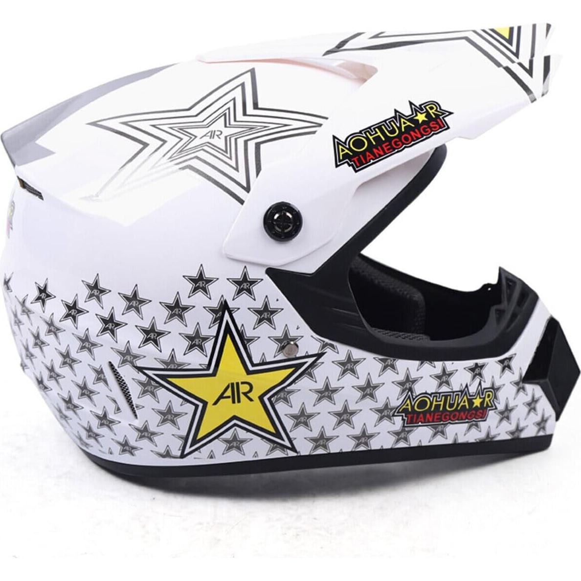 Casco Integral KUMOYOU Motocross M/L con Gafas y Guantes
