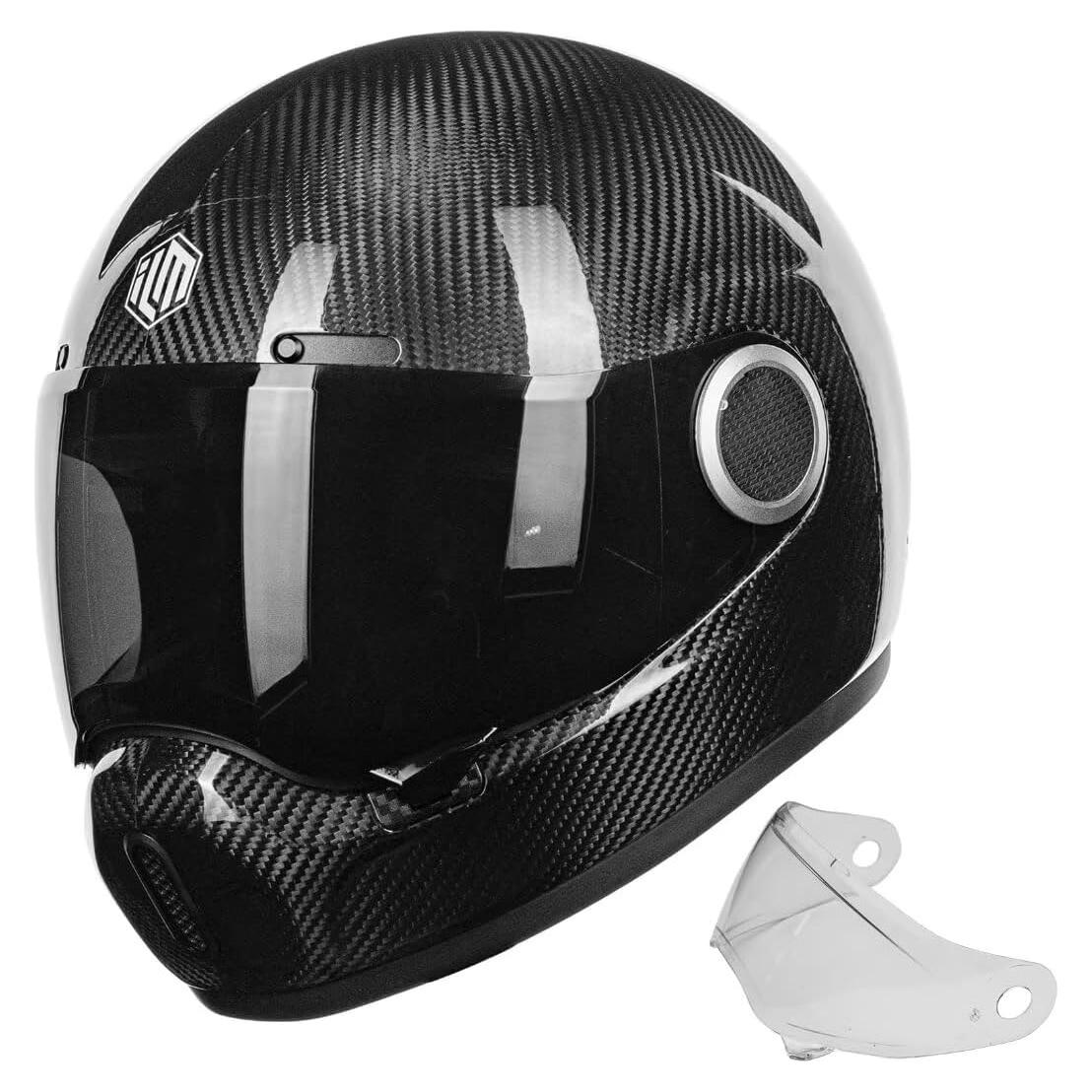 Casco de Moto ILM F611 Fibra de Carbono Ligero Talla L