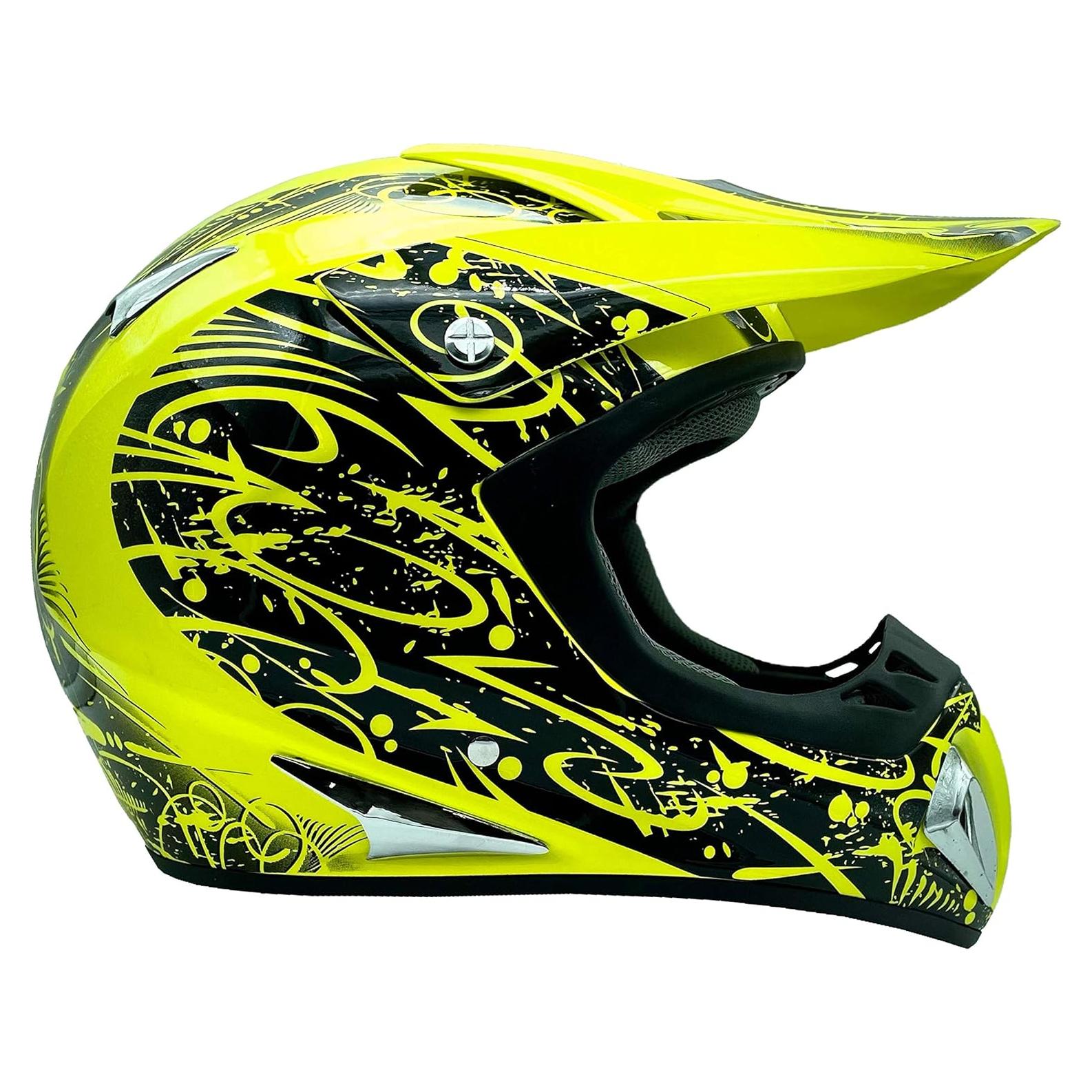 Typhoon Adult Dirt Bike Helmet ATV Off Road UTV Motocross Helmet DOT Motorcycle