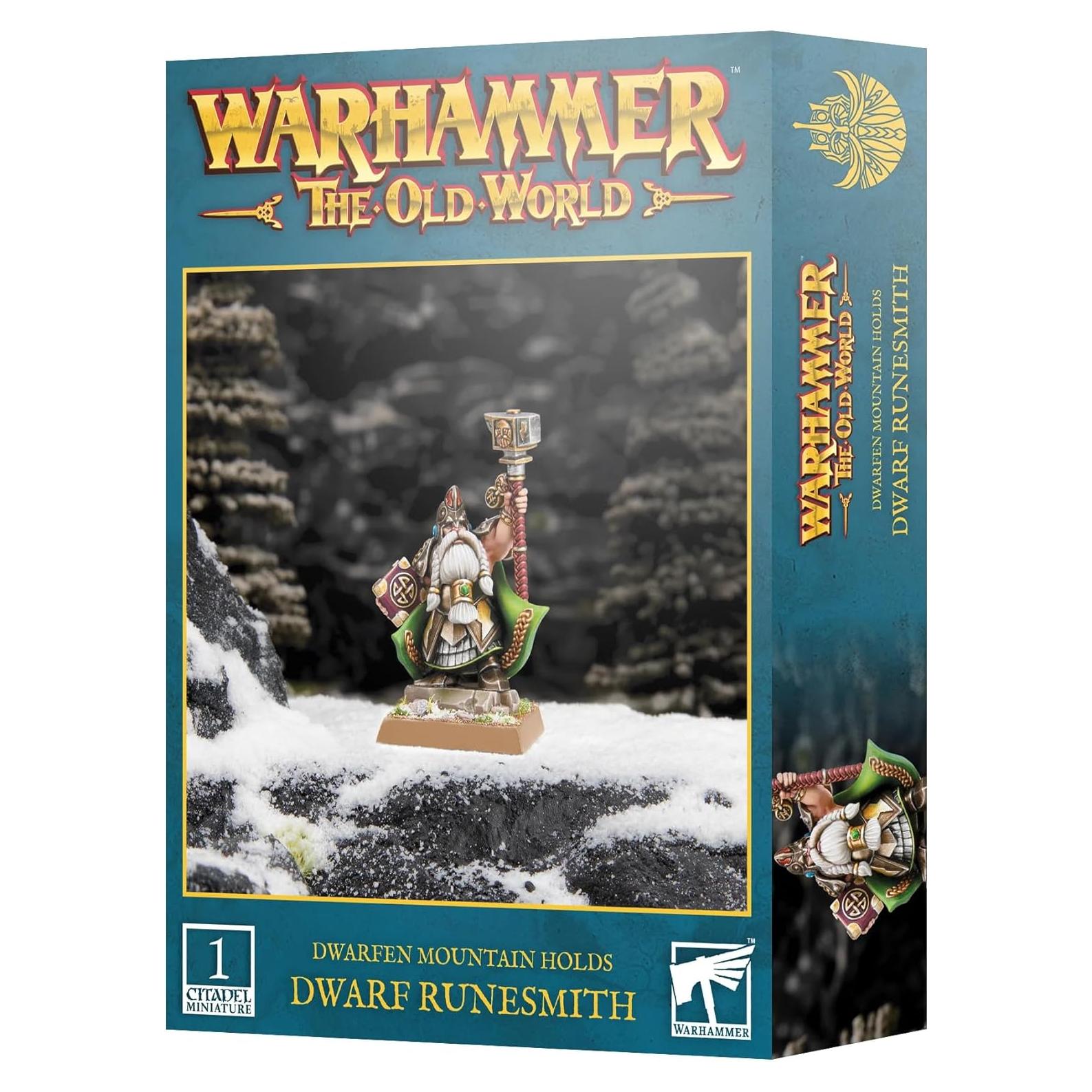 Miniatura Dwarf Runesmith Games Workshop 25mm para Warhammer