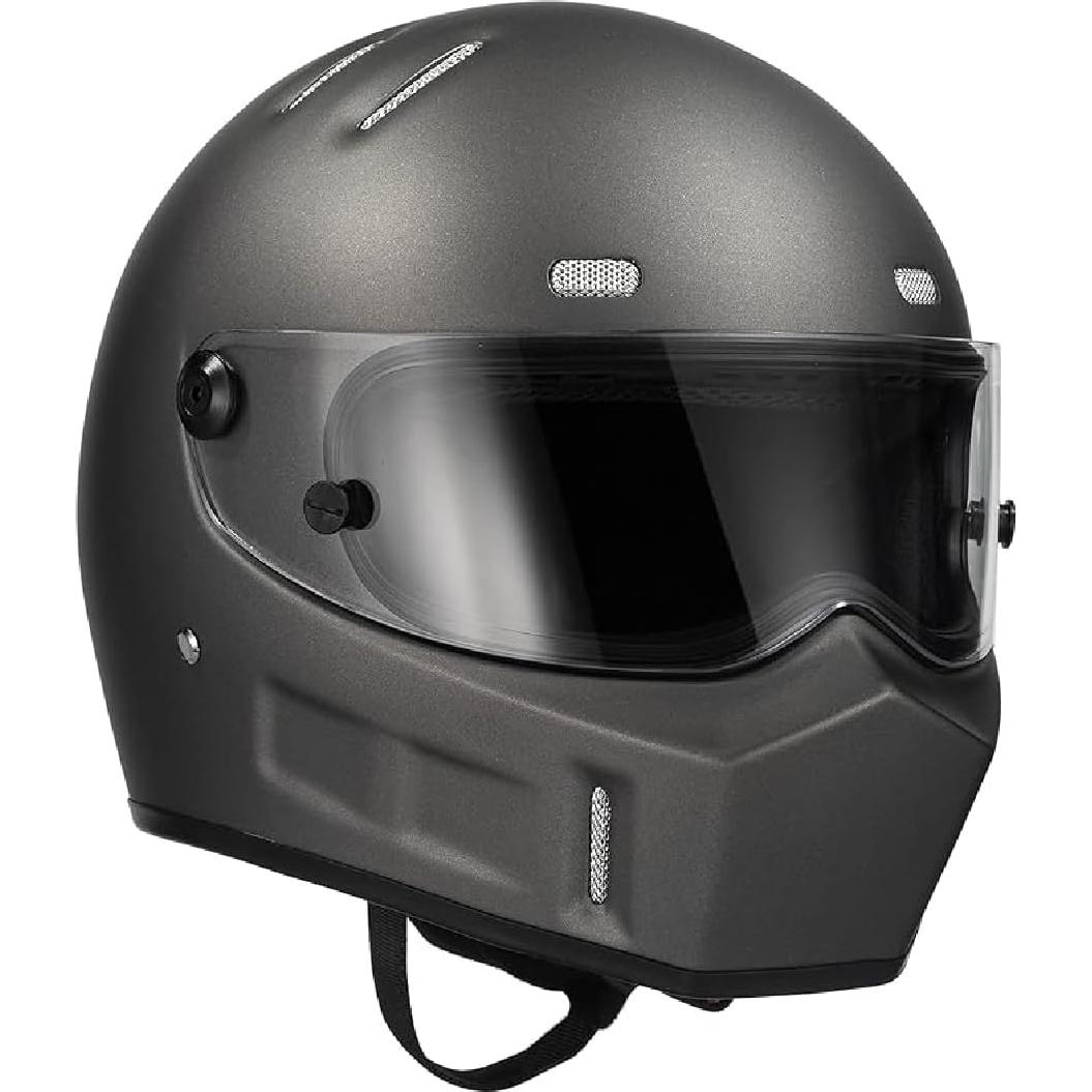 CRG Full-Face Motorcycle Street Bike Fiberglass Helmet DOT Certified Motocross Helmet Extra Large Size Helmet