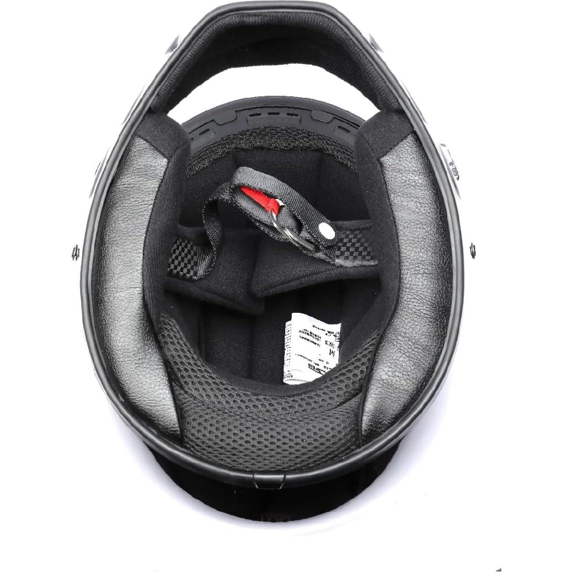 CRG Full-Face Motorcycle Street Bike Fiberglass Helmet DOT Certified Motocross Helmet Extra Large Size Helmet