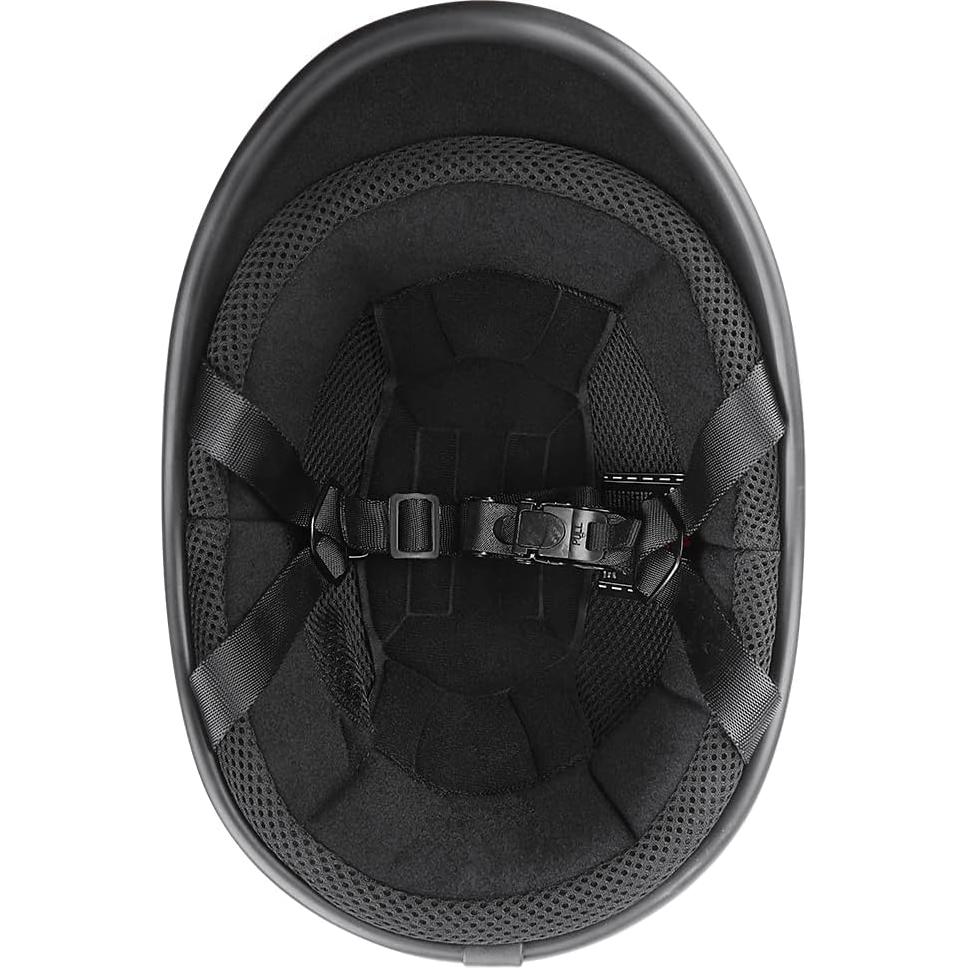 Helmets Half Cap Vintage Shell Open Face Motorcycle Helmet - DOT Approved