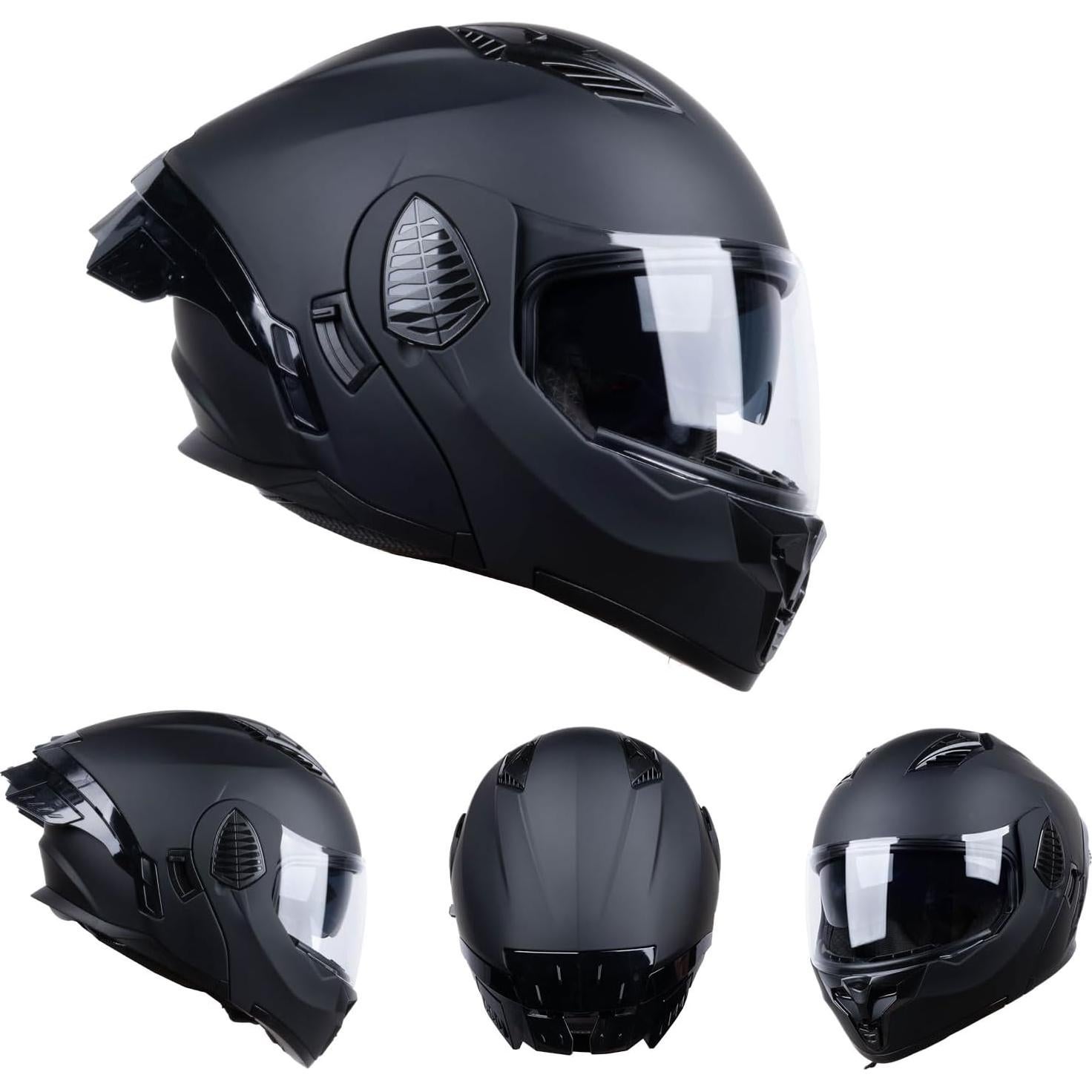 Casco Modular AceRide KYE621-2 Negro Mate Grande