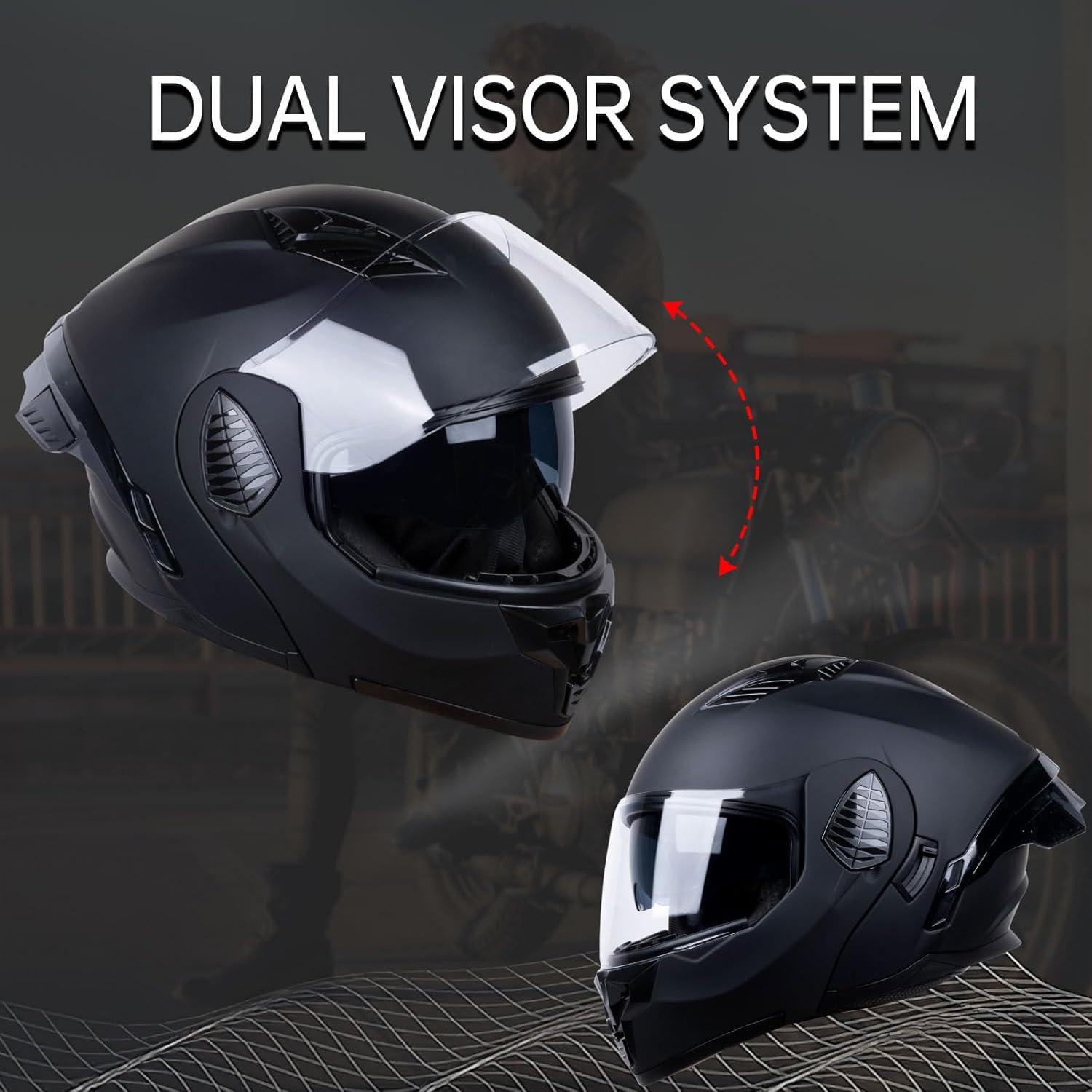 Casco Modular AceRide KYE621-2 Negro Mate Grande