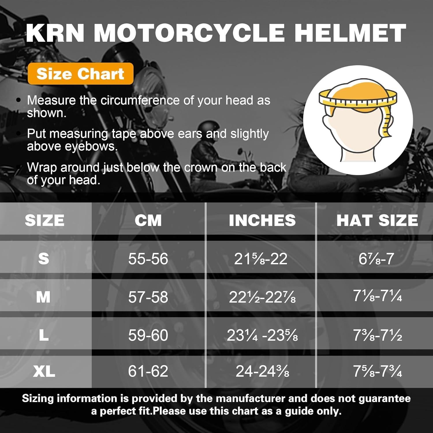 KRN Adult Off-Road Helmet ATV Helmet DOT Approved- Motorcycle Motocross Dirt Bike Helmet KY-128
