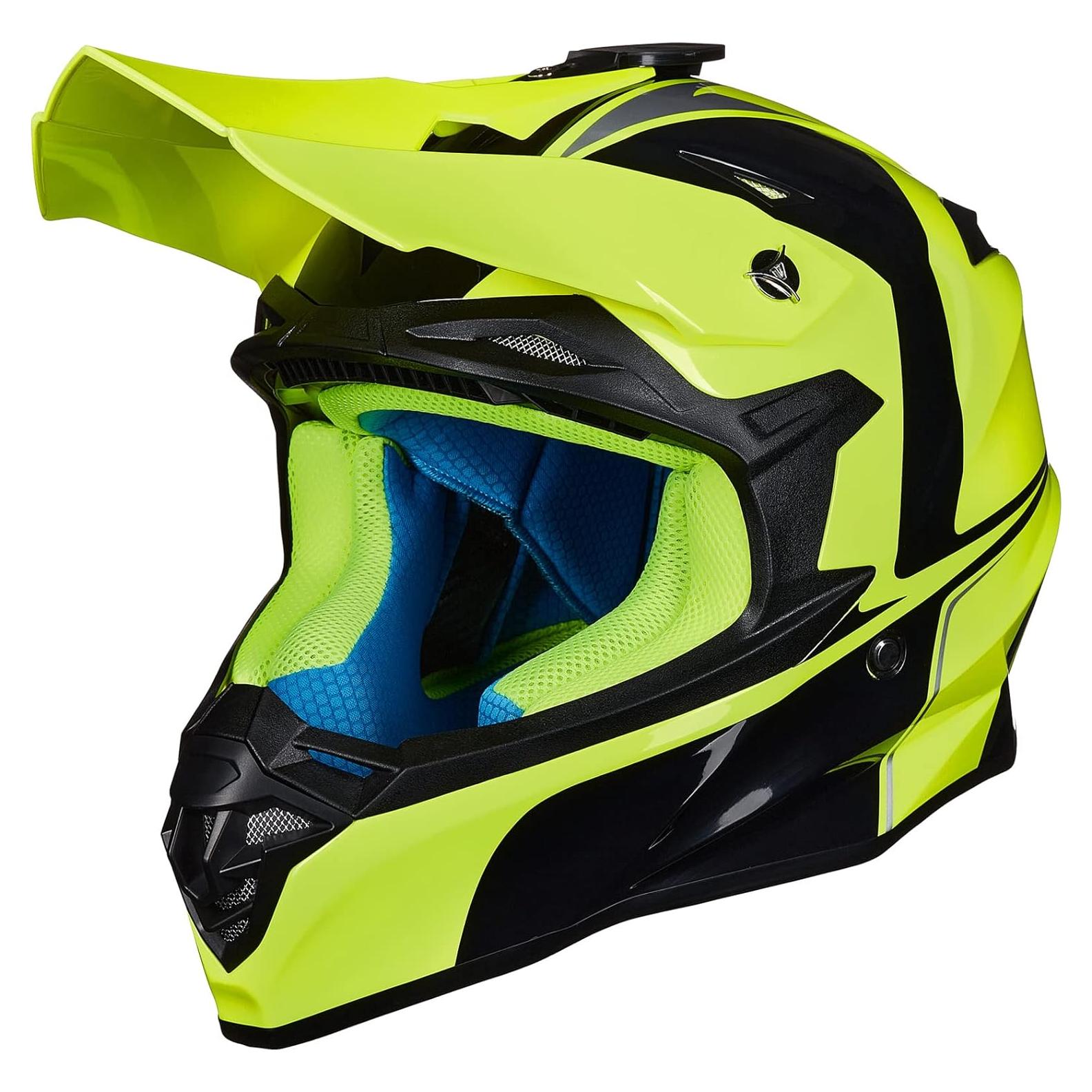 Casco de Motocross ILM Modelo 216 Amarillo Negro M