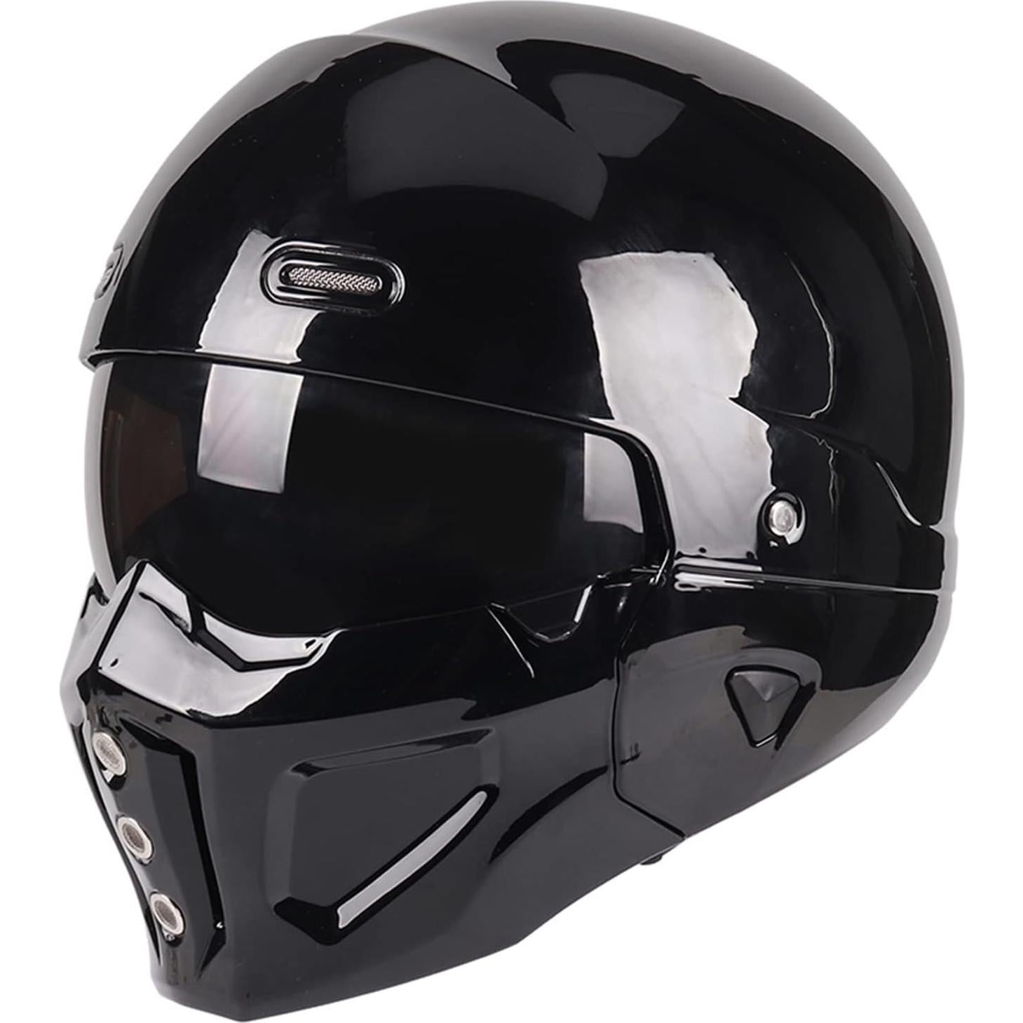 Open Face Full face Helmet Motorcycle Modular Helmets for Unisex-Adult Street Bike Cruiser Scooter DOT Approved