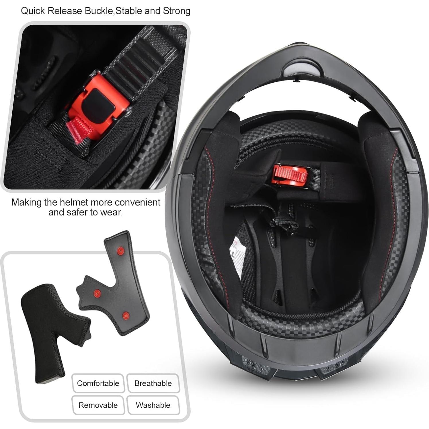 Casco Modular SPARK JMK-2025210 Doble Visor Grande Calavera