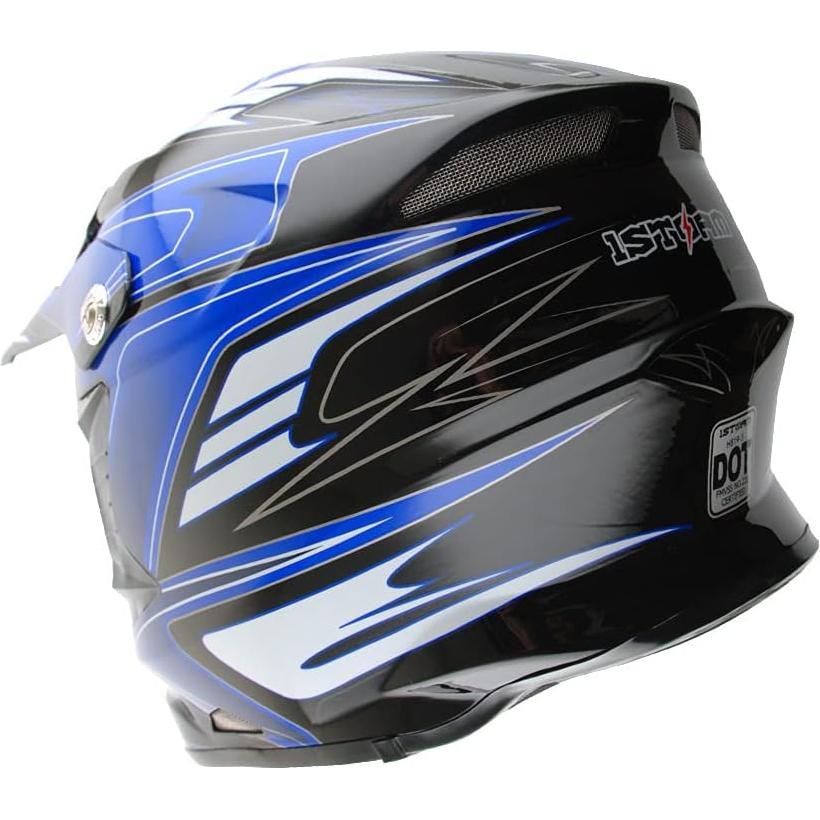1Storm Adult Motocross Helmet ATV Dirt Bike BMX MX Downhill Mountain Helmet Track Style H819-5