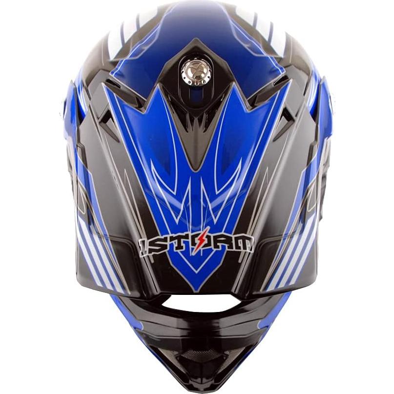 1Storm Adult Motocross Helmet ATV Dirt Bike BMX MX Downhill Mountain Helmet Track Style H819-5