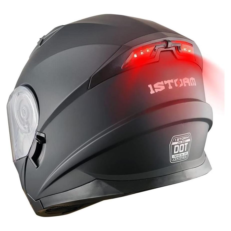 Casco Modular 1Storm Modular901Clear con Luz LED Recargable