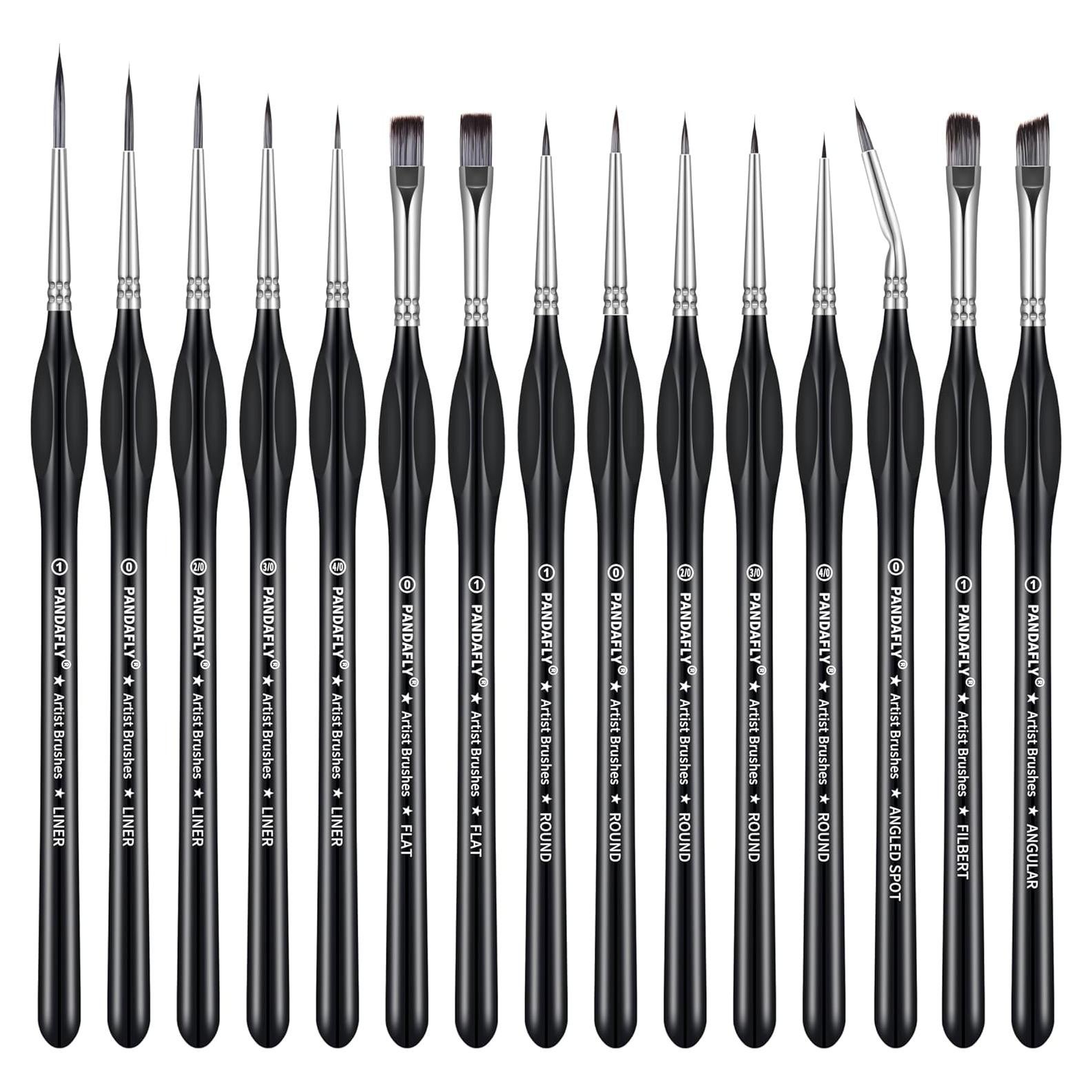 Pinceles de Detalle PANDAFLY 15 Piezas para Pintura