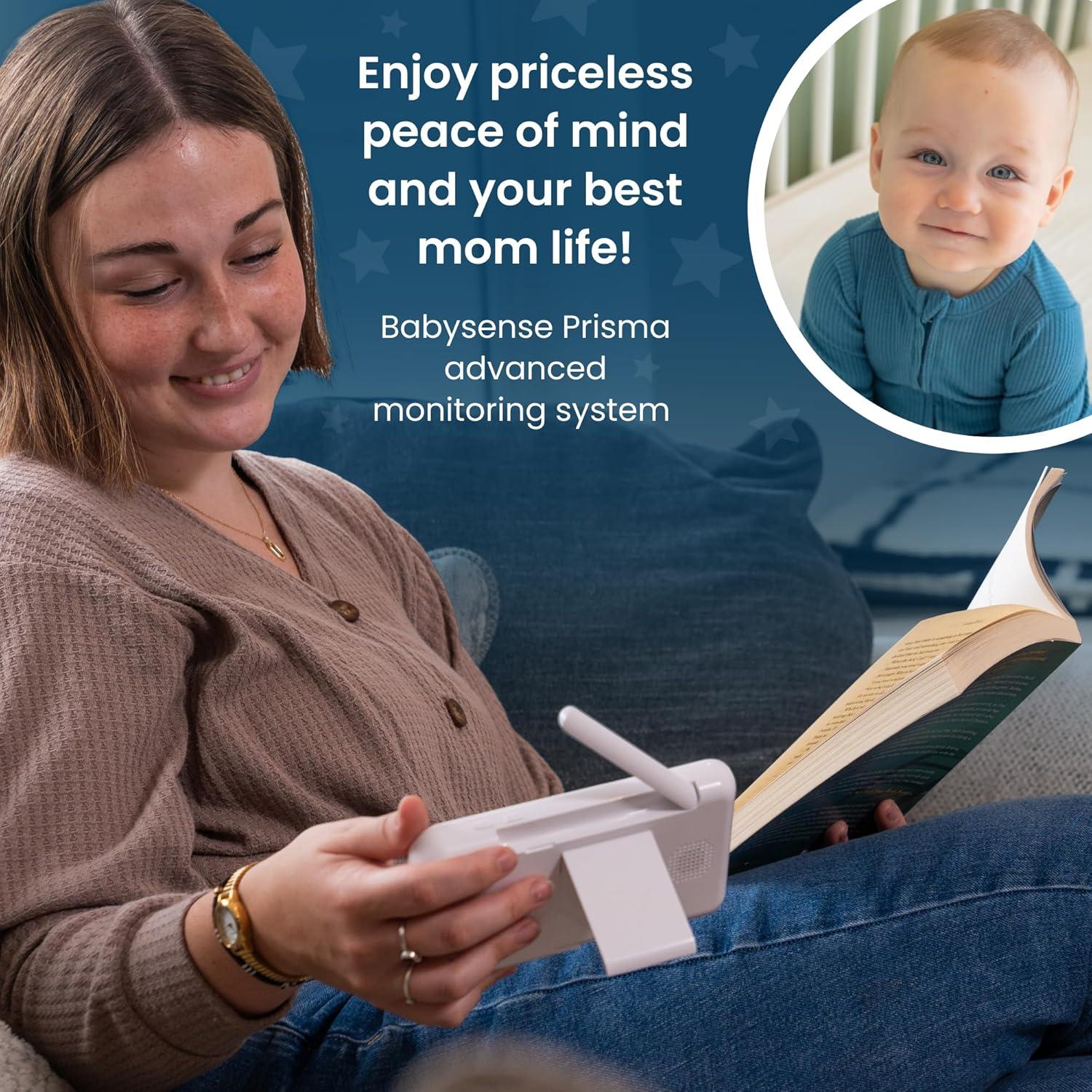 Monitor de Bebé Babysense Prisma 2 Cámaras HD 5" Luz Nocturna