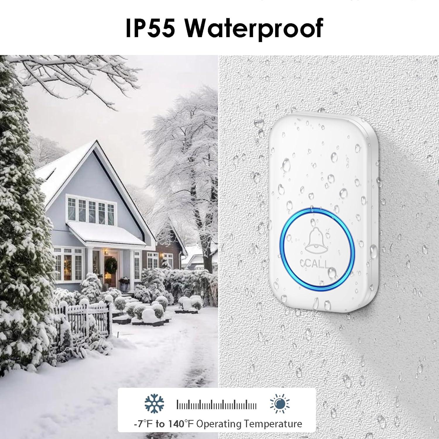 Pulsador de Cuidador FullHouse Inalámbrico 304m SOS IP55