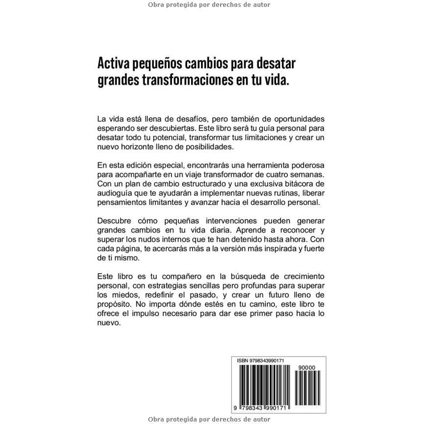 Sí puedo logarlo: El libro tapa dura en español para lograr el crecimiento personal y el desarrollo personal. (Transforma tu paisaje) (Spanish Edition)