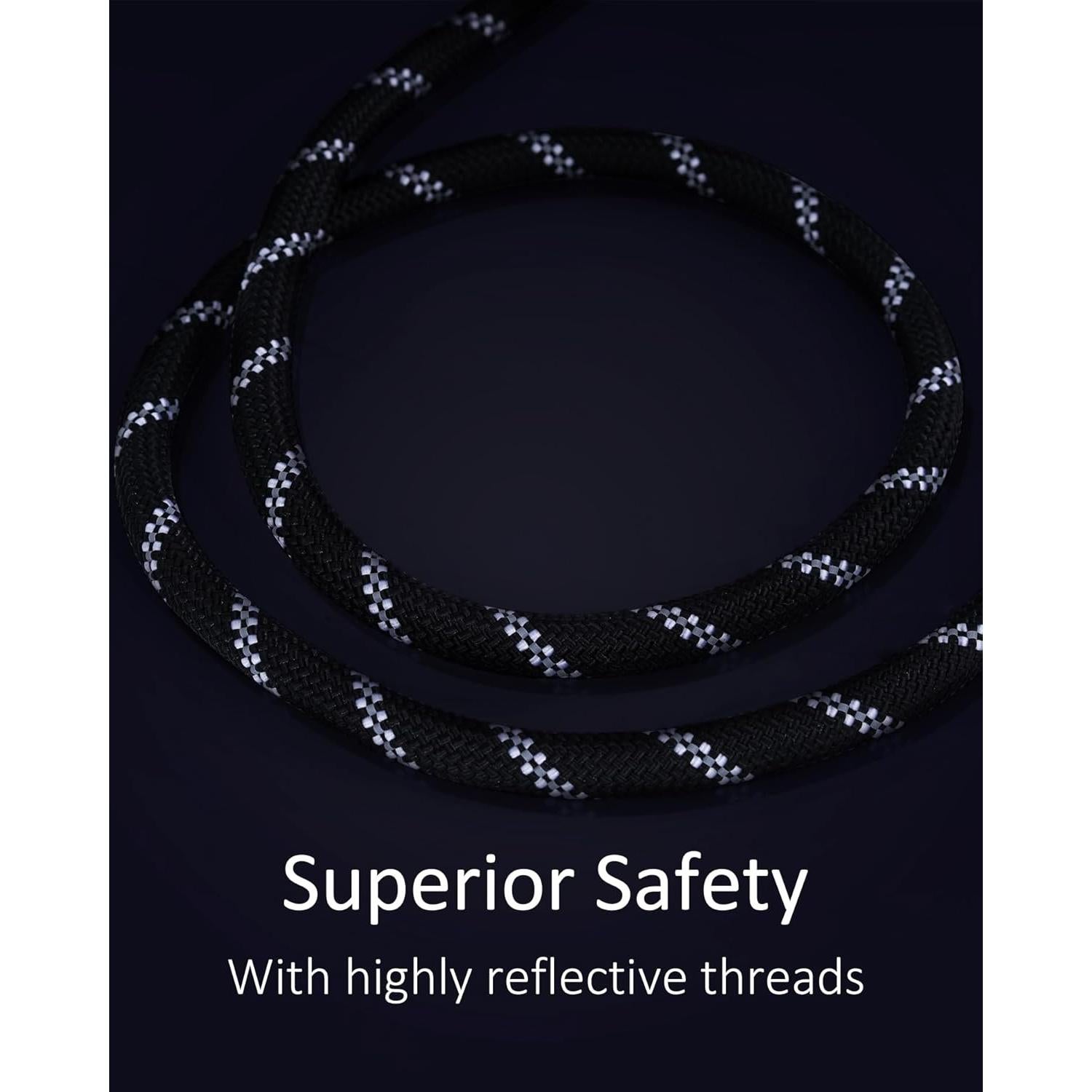 Correa Larga para Perros Lanwandeng 6.10m Resistente Negra