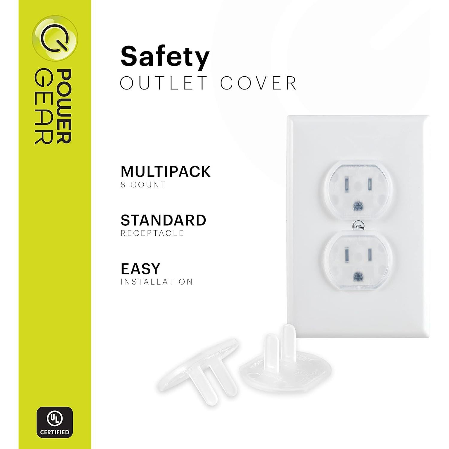 Cubiertas de Seguridad Power Gear 30 Paquete Transparentes