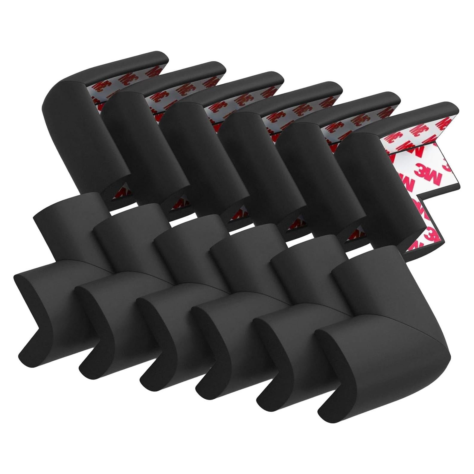 Paquete de 12 Protectores de Esquinas USfloatwishes Negro