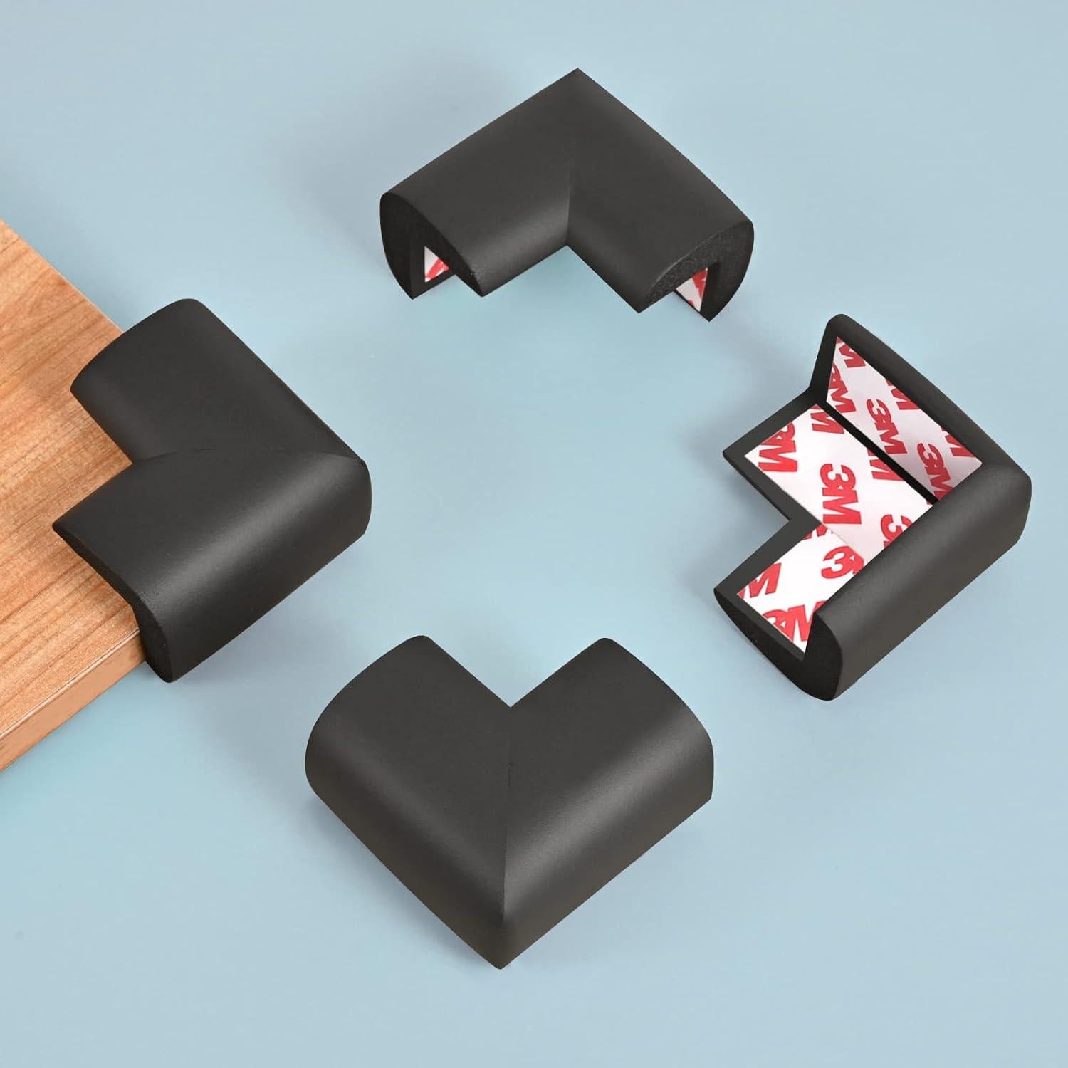 Paquete de 12 Protectores de Esquinas USfloatwishes Negro