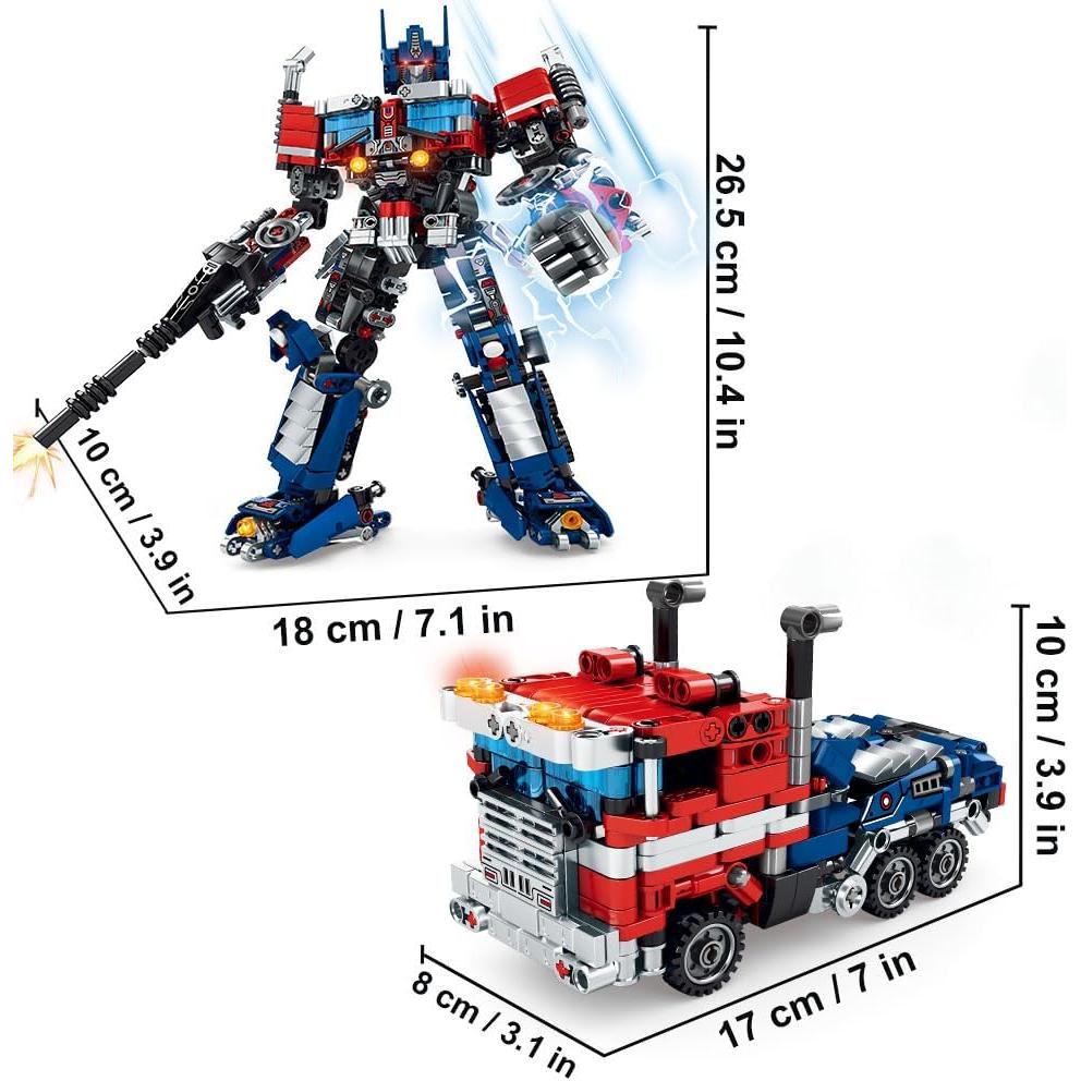 Juego de Construcción Robot Transformador Mesiondy 786 Piezas