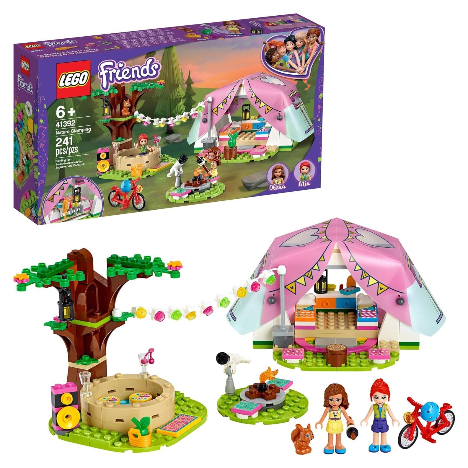 LEGO Friends Glamping 41392 Carpa y Bicicleta 241 Piezas
