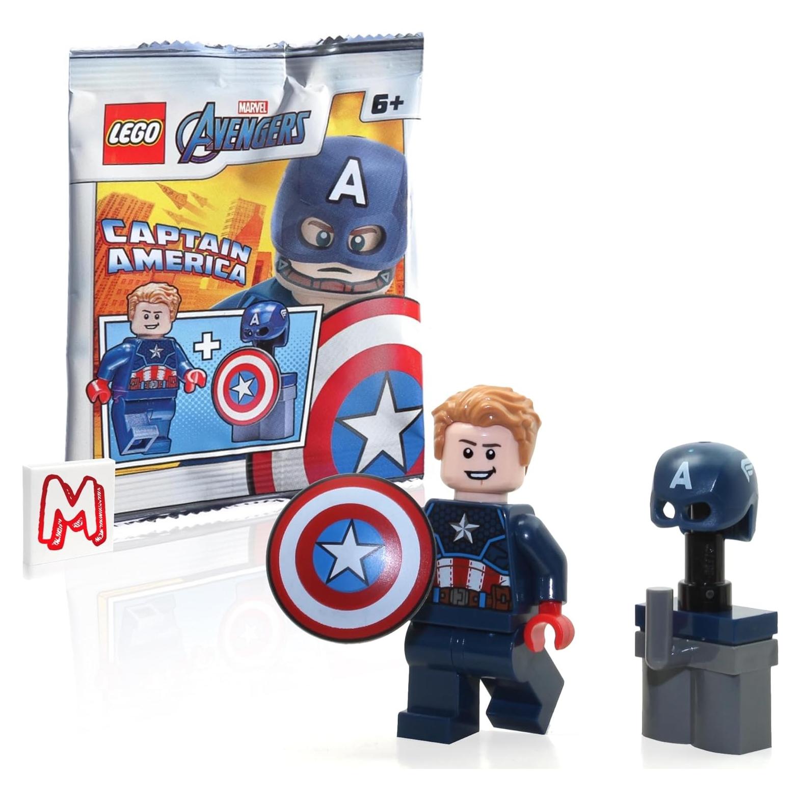 LEGO Minifigura Capitán América Edición Limitada 4,32 cm
