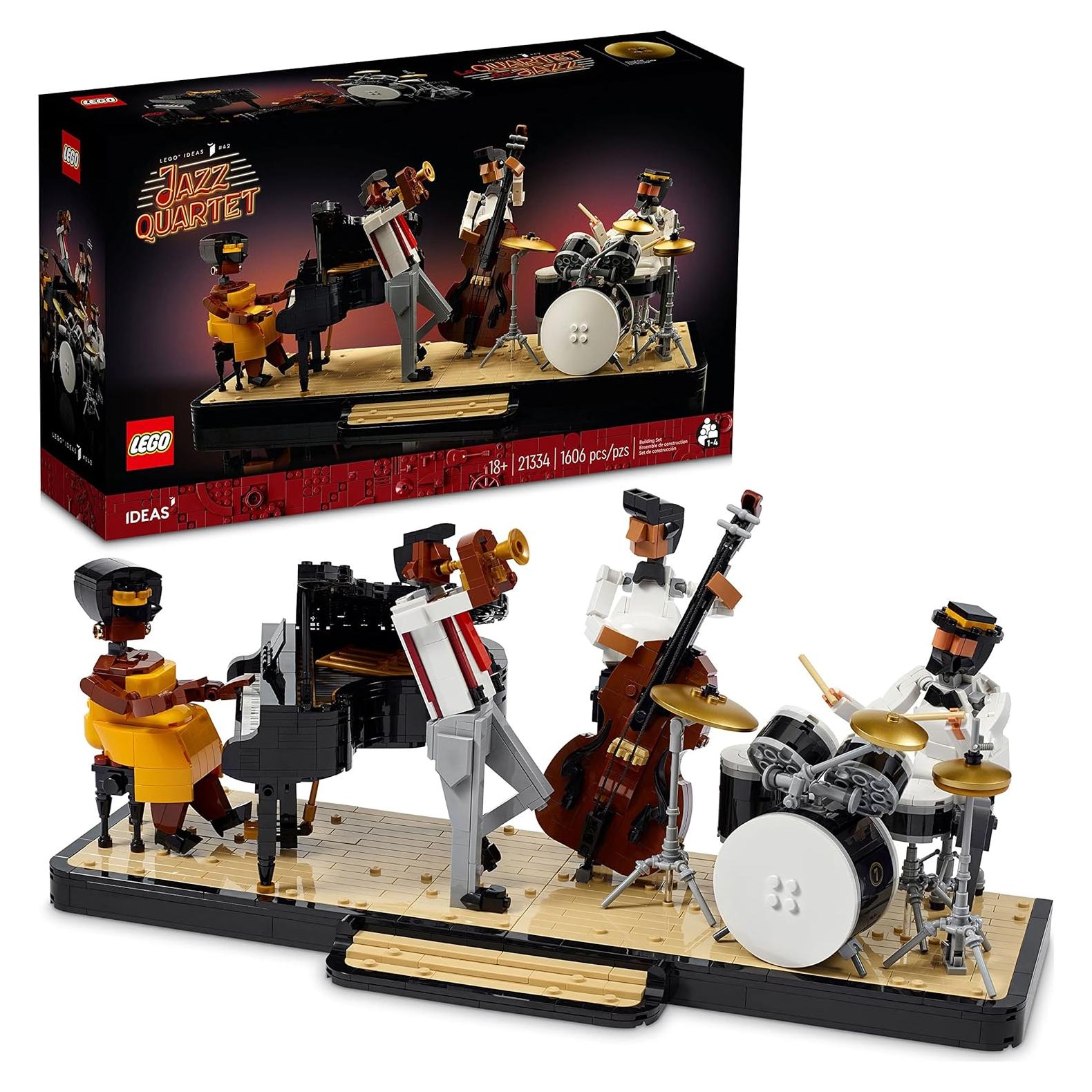 LEGO Ideas Cuarteto de Jazz 21334 con Escenario y 4 Figuras