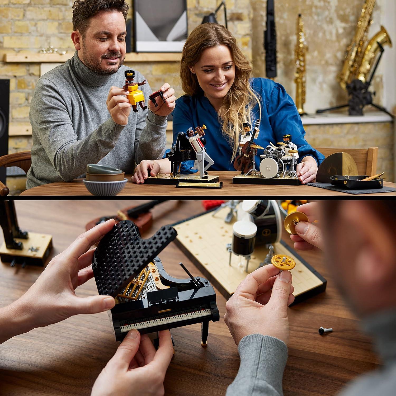 LEGO Ideas Cuarteto de Jazz 21334 con Escenario y 4 Figuras