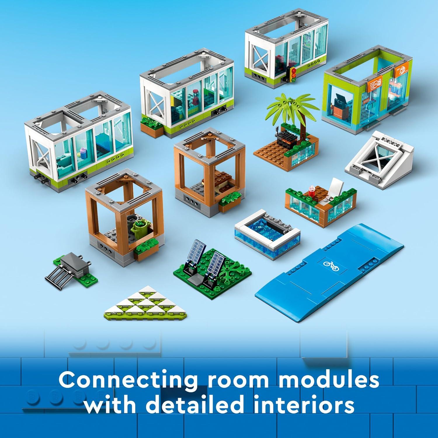 LEGO Edificio de Apartamentos 60365 con 6 Minifiguras