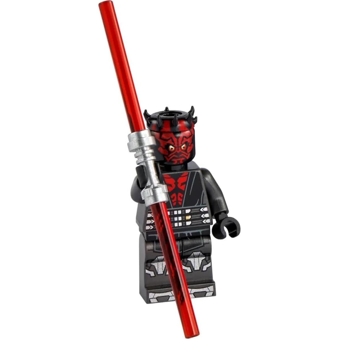 Star Wars The Clone Wars Minifigure - Darth Maul (Printed Legs with Silver Armor) with Dual Lightsaber