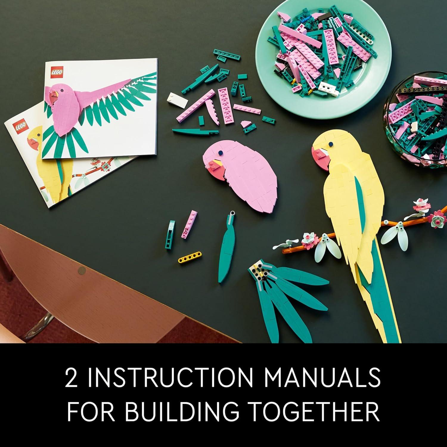 LEGO Art Guacamayos 31211 - Decoración de Pared para Adultos
