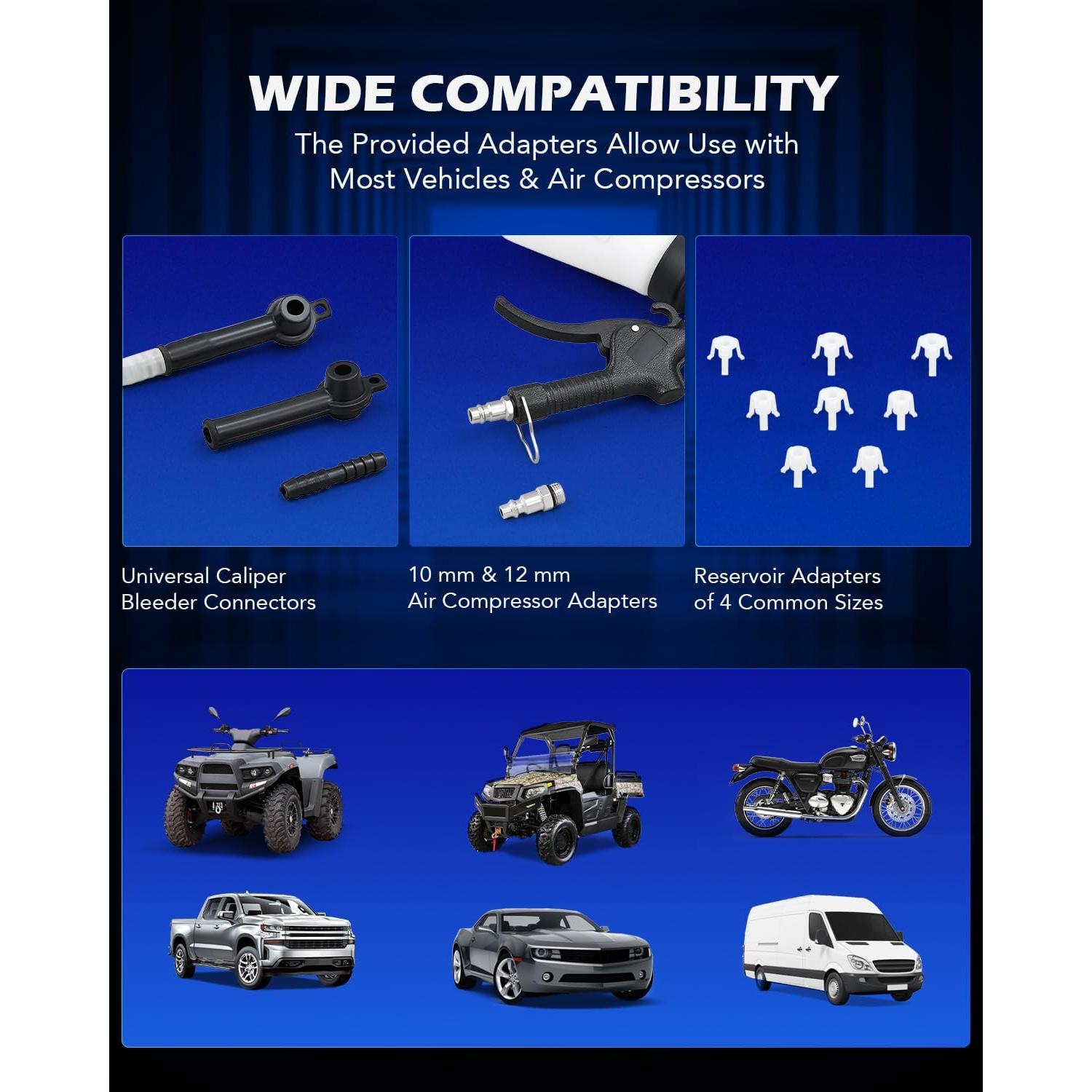 Kit Purgador de Frenos Neumático Orion Motor Tech 0.76L