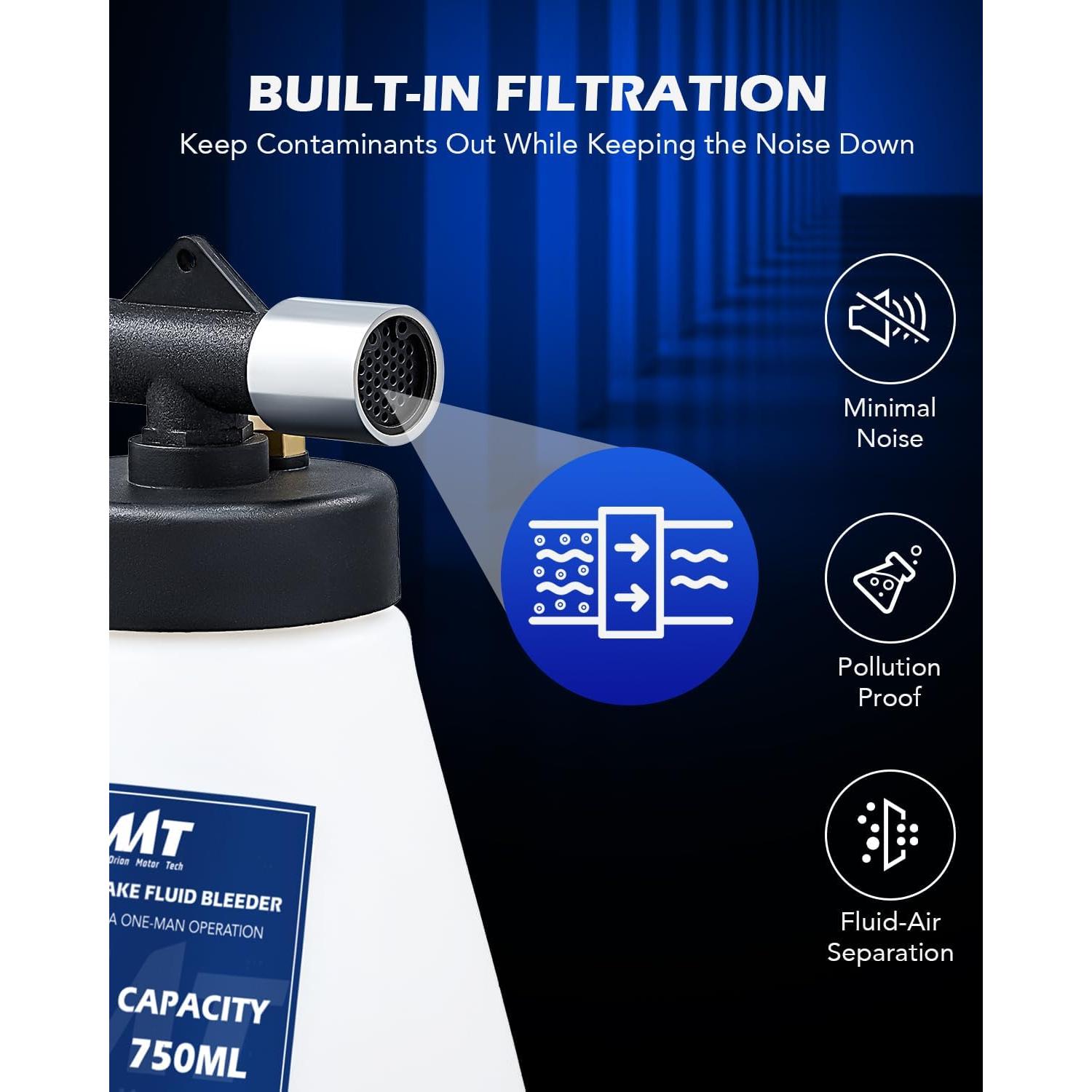 Kit Purgador de Frenos Neumático Orion Motor Tech 0.76L