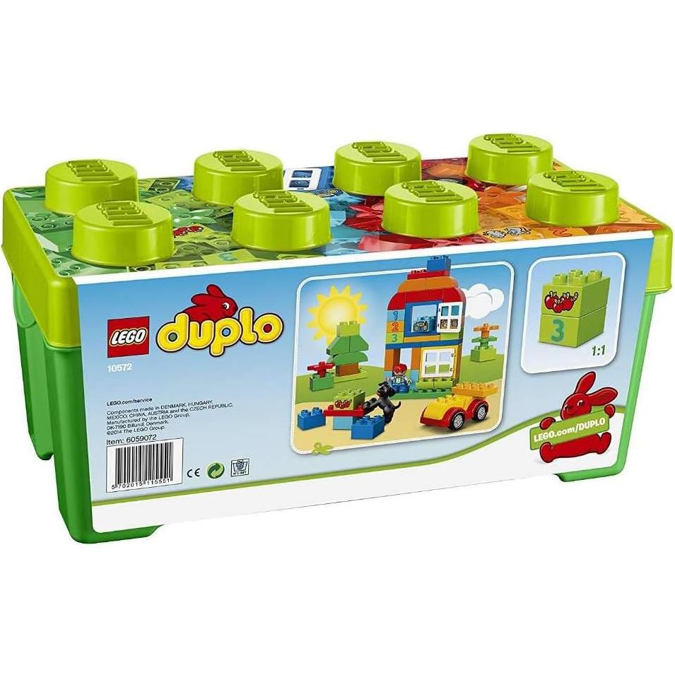 DUPLO All-in-One-Box-of-Fun Building Kit 10572 Open Ended Toy for Imaginative Play with Large Bricks Made for Toddlers and preschoolers (65 Pieces)