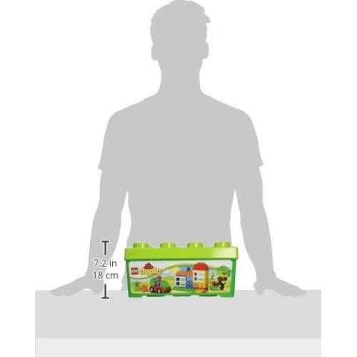 DUPLO All-in-One-Box-of-Fun Building Kit 10572 Open Ended Toy for Imaginative Play with Large Bricks Made for Toddlers and preschoolers (65 Pieces)