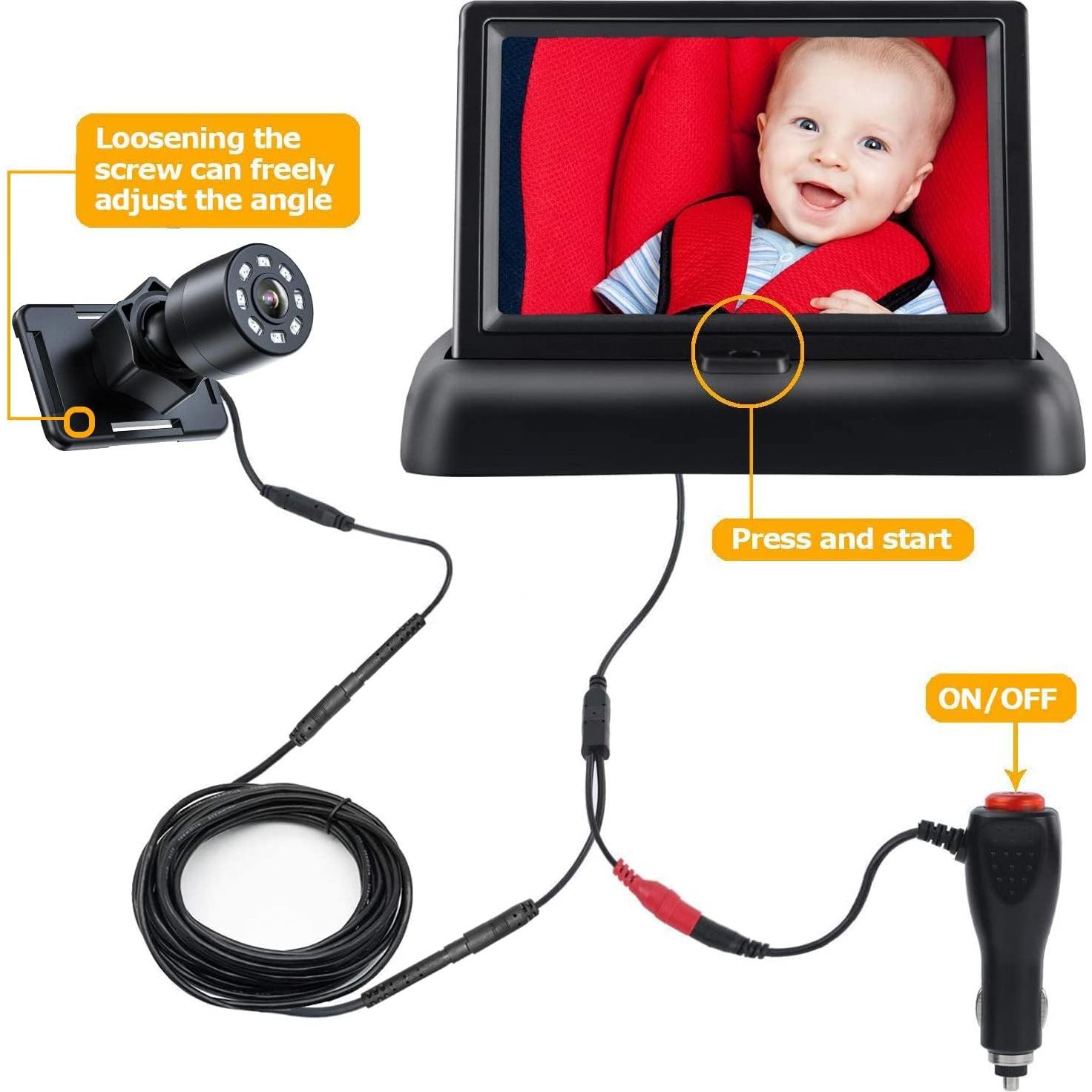 Espejo de Coche para Bebé Itomoro 360° HD Visión Nocturna