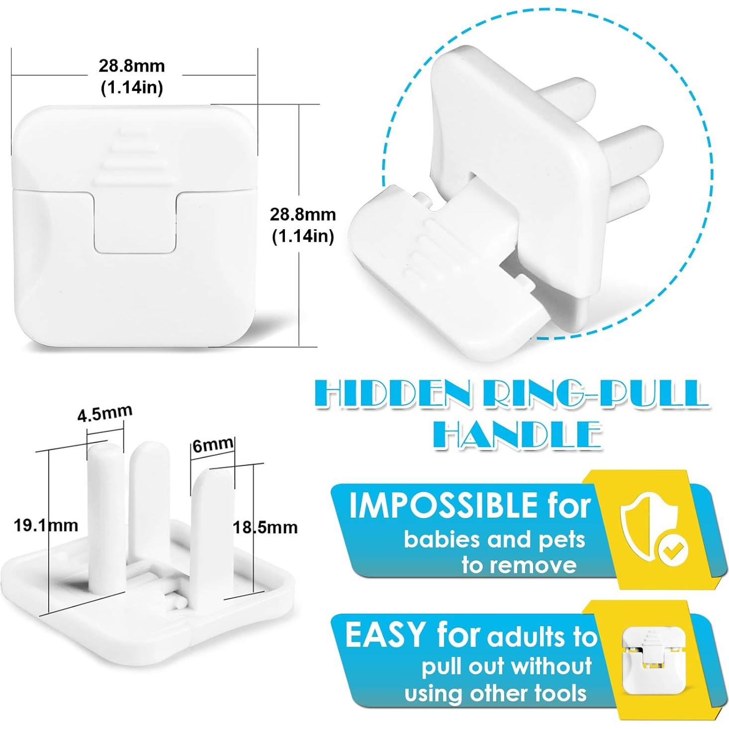 Cubiertas de Enchufe Babepai 38-Pack Seguridad Bebés